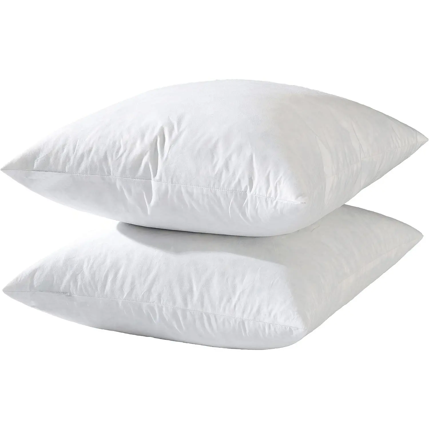 Hotel-Style 20x20 Goose Feather Pillow Insert for Sofa & Bed - 100% Odorless & Plump Cushion Filler - 233TC Cotton with Inner Liner to Prevent Poking (20x20 Inch)