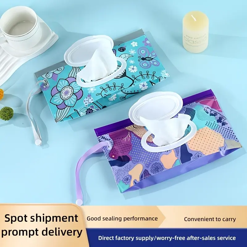 2pcs Reusable Eva Baby Wipes Dispenser, Easy to Clean Portable Wipes Container, Travel Baby Wipes Storage Box, Daily Use