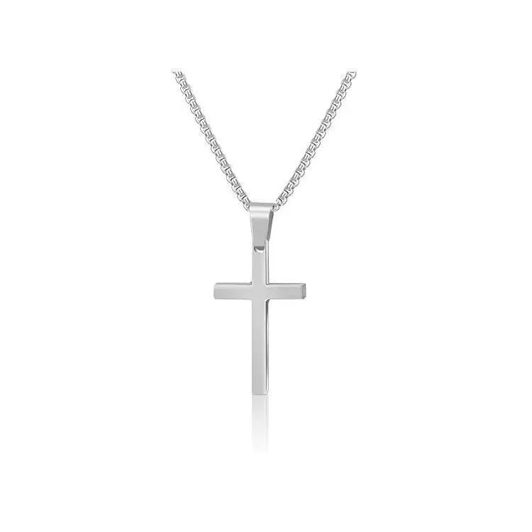 Cross Necklace for Men Women, Cross Chain, Cross Necklace, Silver Gold Black Cross Necklaces for Men, Mens Cross Necklaces, Cross Pendant
