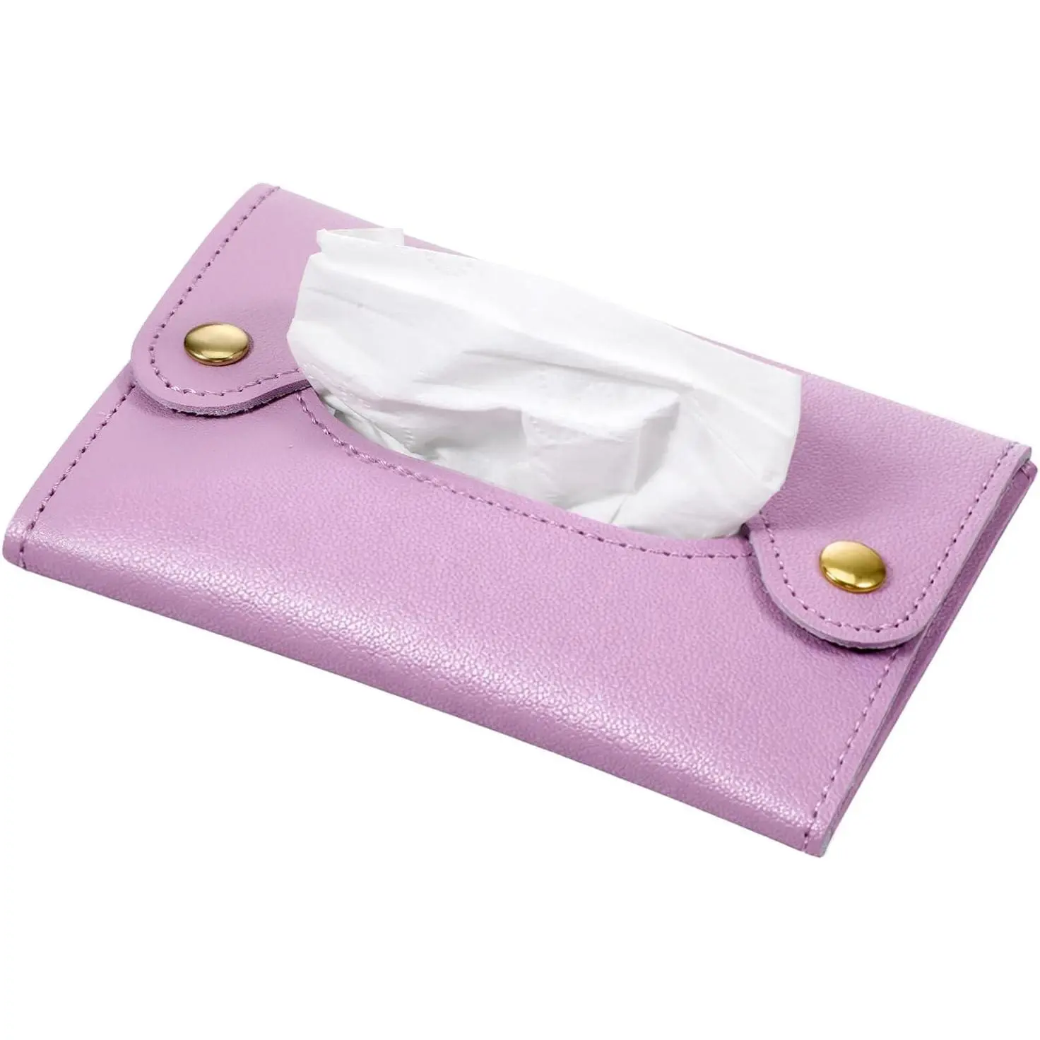 Pocket Tissue Holder,  Travel Tissue Pouch, PU Leather Tissue Holder for Purse, Paper Case Storage Bag for  Towels, , Office, and Outdoor Use ()