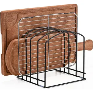5-Slot Cutting Board, Bakeware & Kitchen Cabinet Organizer for Baking Trays and Cookie Sheets, 1Pc 5-Slot for Two Sizes