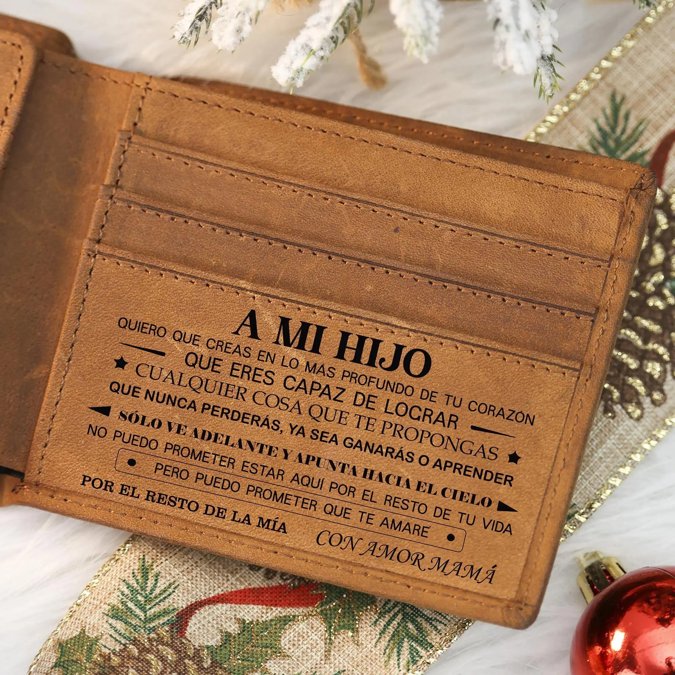 Boys' Handmade Top-Layer Cowhide Leather Wallet, Classic Fashion Design, Ideal Birthday & Graduation Gifts for Son, Genuine Leather Wallets, Stylish Wallet