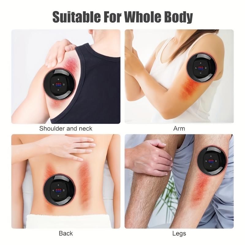 Upgraded Portable Remote Control Version USB Rechargeable Electric Cupping Massager | 3 cans replaceable | 12 Levels Heat & Suction | Deep Tissue Relax for Neck Shoulder Back An Ideal Gift for Valentine's Day, Mother's Day, Christmas, And O