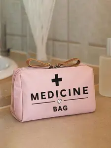Portable Medicine Pouch, Large Capacity First Aid Kit, Retro Medicine Bag for Women, Compact Medicine Box, Camping Medical Emergency Bag, Emergency Kits