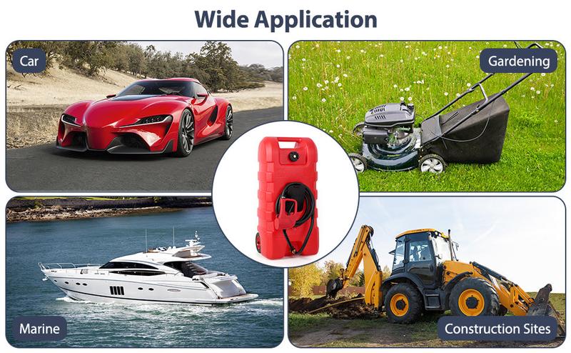 GARVEE 15Gal Titan Series Heavy-Duty Fuel Can with LE Pump, Spill-Proof Valves & Reinforced Strap for Marine, Industrial, Agricultural Use - Durable & High-Flow Performance