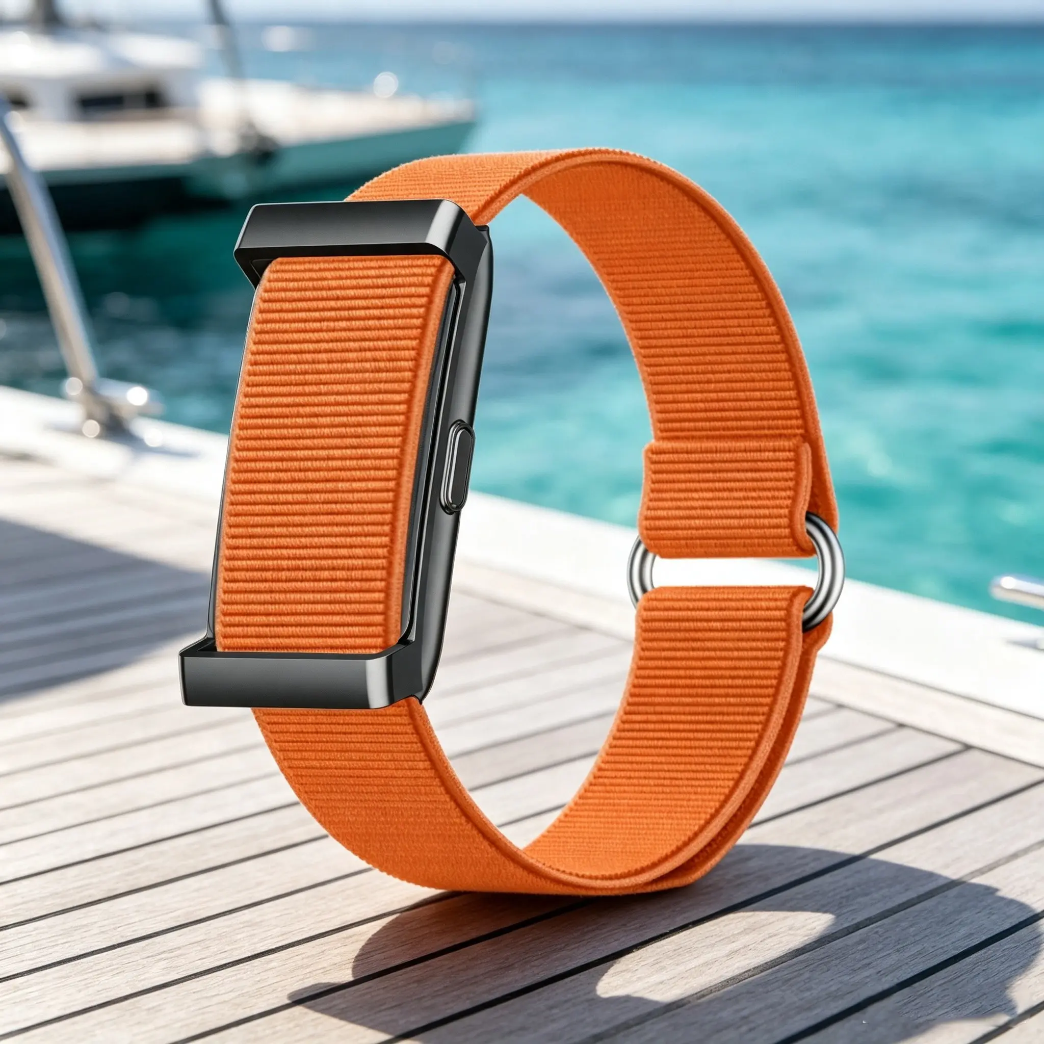 Business-style screenless smart tracking bracelet, all-day heart rate, sleep, and blood pressure monitoring, smart notifications for messages, calls, and alarms, multiple sports, precise calorie and step counting, IP68 waterproof.