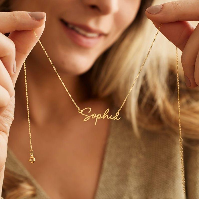 AS826 Personalized Custom Name Pendant Stainless Steel DIY Necklace Gifts for Family, Friends and Lovers