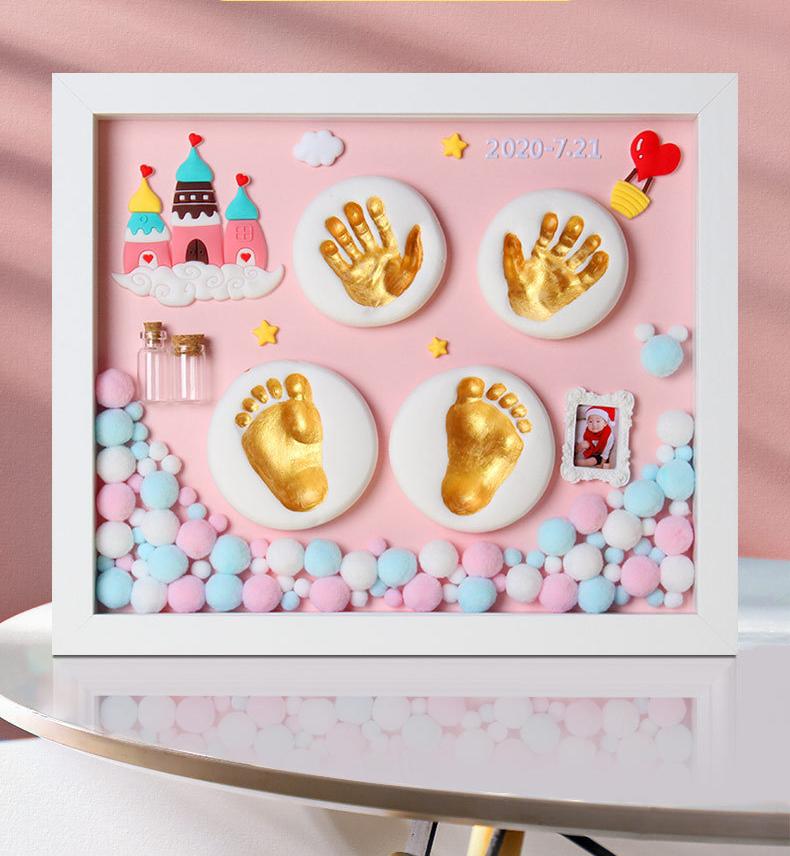 Capture Tiny Miracles! Baby Handprint Footprint Memorial Frame