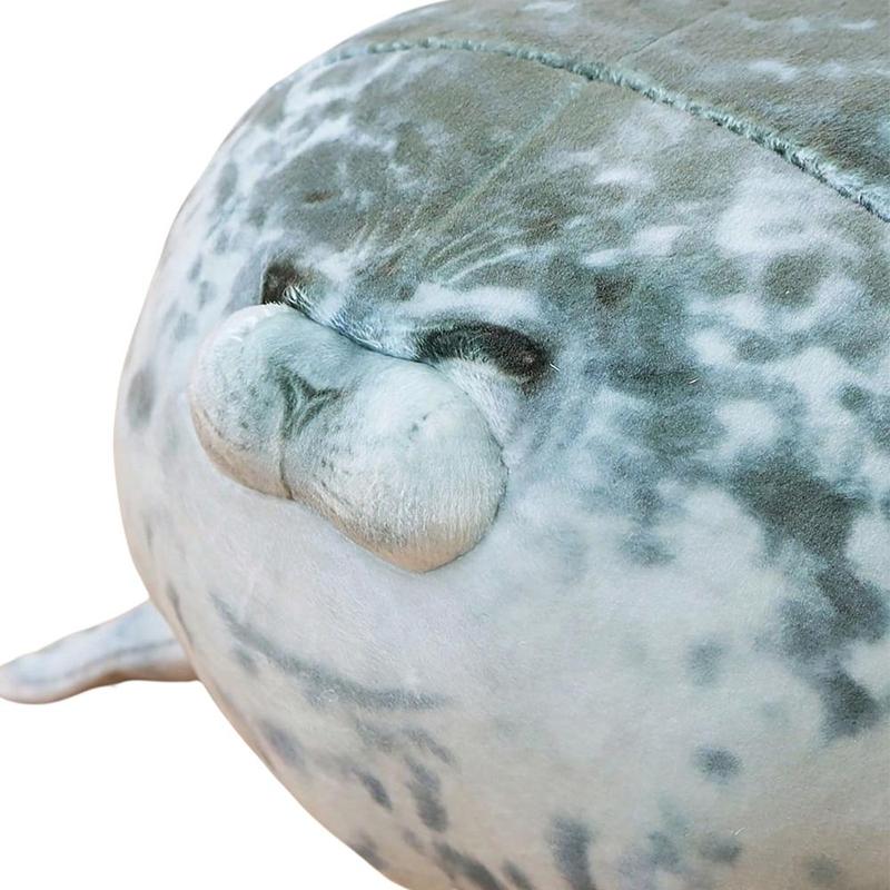 Cute Plush Seal Pillow Toy, Realistic Sea Animal Stuffed Animal, Cuddly Stuffed Animal, Perfect Birthday Gift for Kids & Adults, Soft Huggable Design