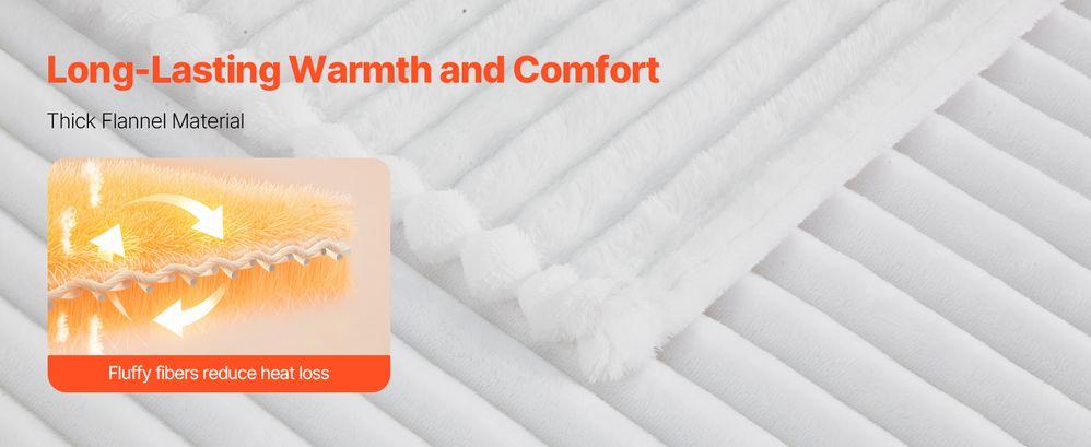 Fleece Throw Blanket Super Soft Lightweight Plush Warm 50x60 Inch/1270x1524 mm