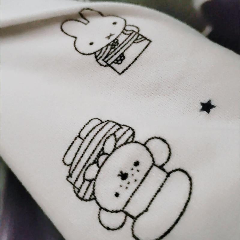 Kawaii Miffy Bunny Thermal Brushed Flannel Sleepwear Set Cozy Open-Front for Women Cute Cartoon Autumn Winter Pajamas K-trend