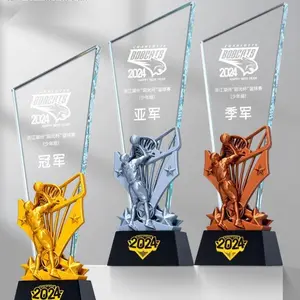 2026 hot item The sports competitions, crystal trophies, awards, basketball, football, badminton and table tennis are all high-end and grand