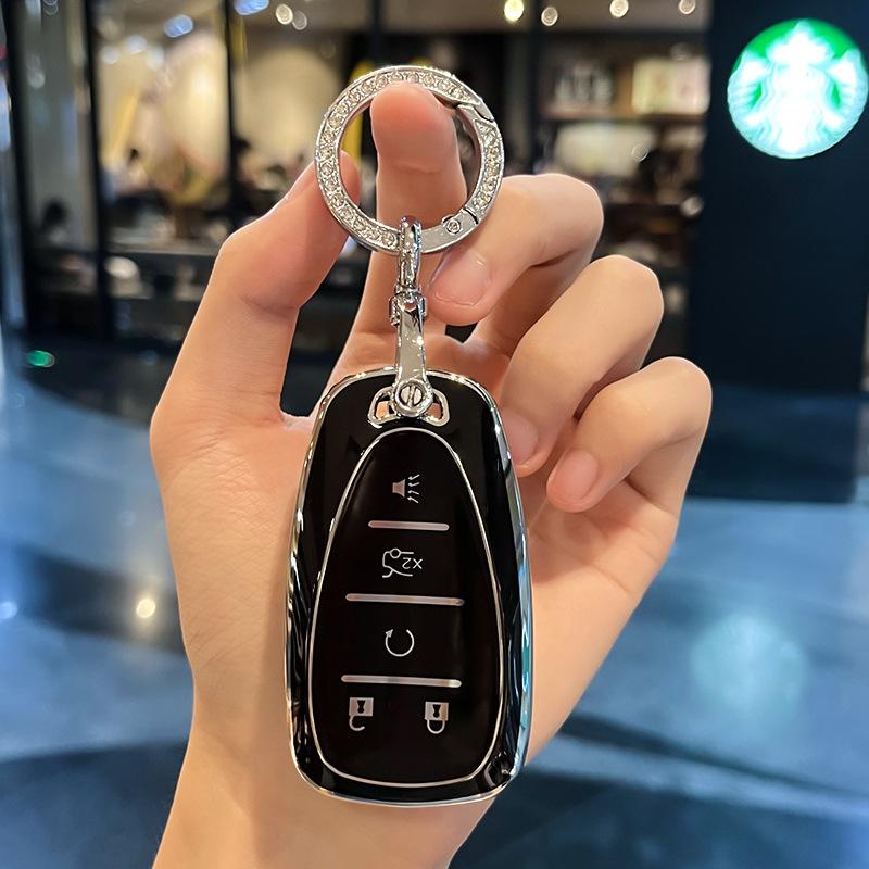Chevrolet Key Case for Malibu XL Cruze Equinox Trax Traverse Impala Sail Key Cover Protector with Keychain Car Accessories Gift