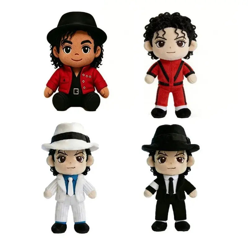 New Michael Jackson Plush Doll Celebrity Merchandise Plush Toy Kawaii Home Ornament Collection Birthday Gift For Fans