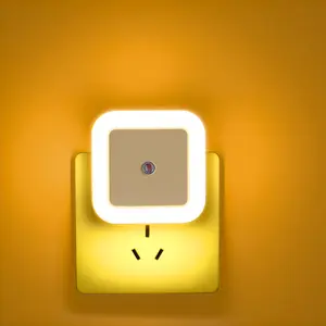 Smart LED Sensor Light, Creative Plug-In Energy-Saving Light-Controlled Night Light, Novel Hot-Selling Gift Item