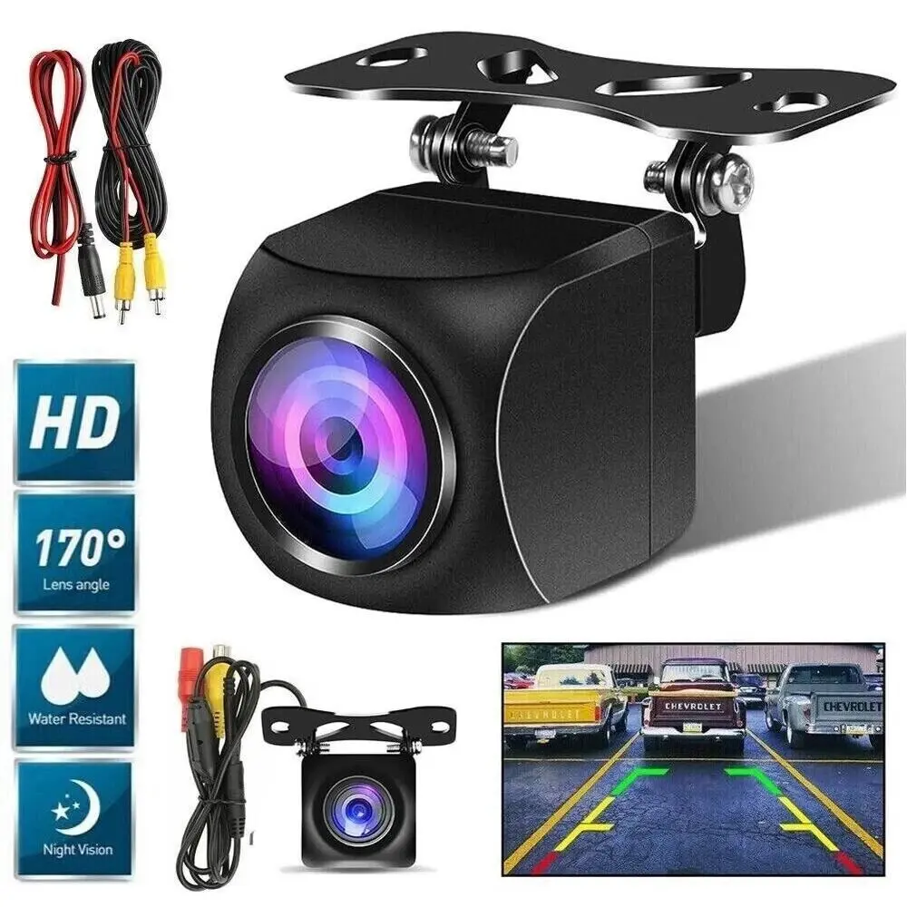Car Camera Rear View Mirror, Waterproof Night Vision, Ideal for Parking and Reverse Driving, Durability Abs Material