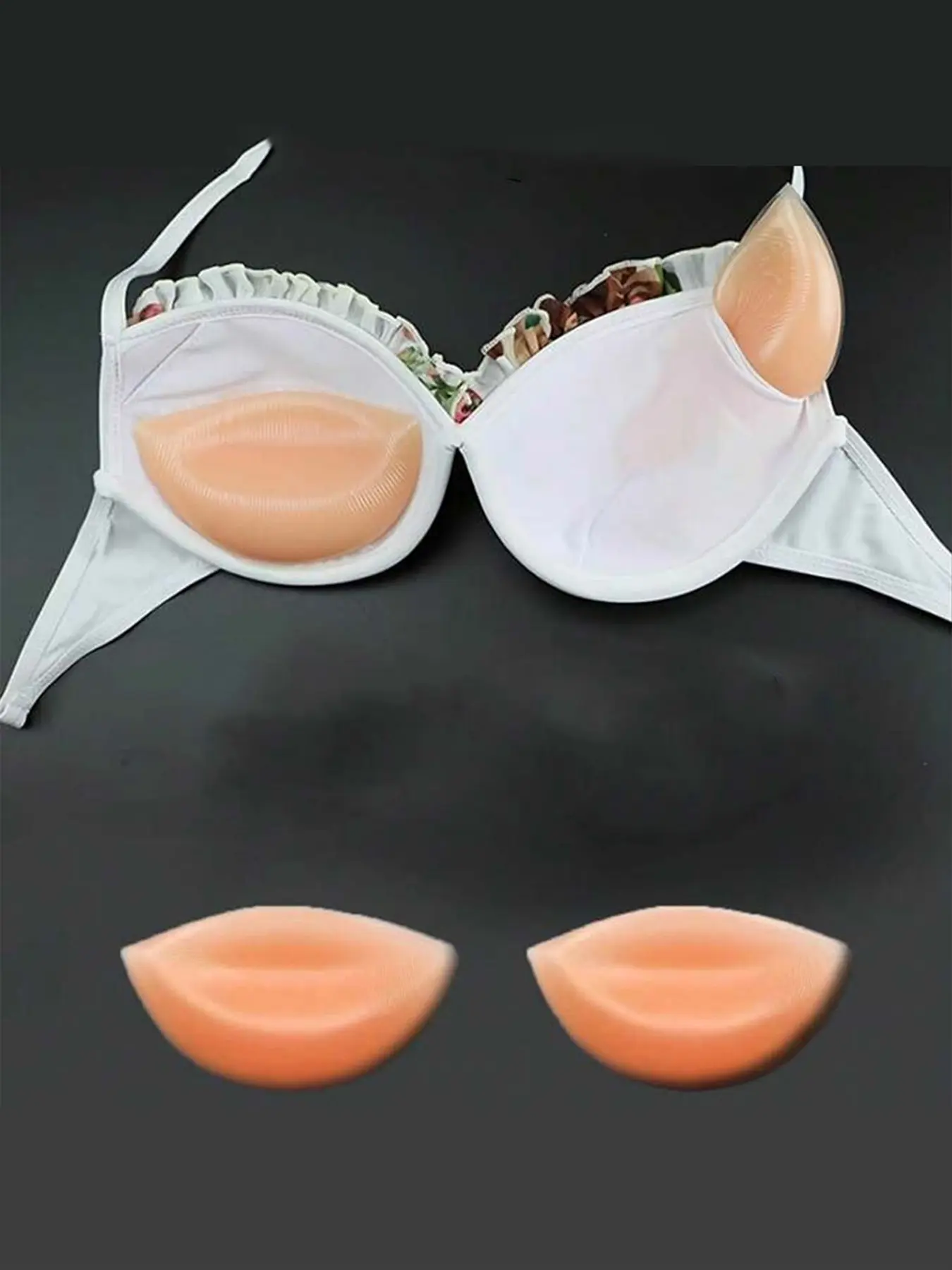 Waterproof Transparent Silicone Chest Pad, Invisible Push-Up Bra Insert, Suitable for Swimsuits, Swimwear, Bikinis, Sports, Full Coverage, Loose-Fit