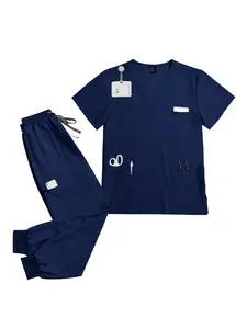 Women's Casual Suits Short-sleeved Quick-drying Overalls Suit Movie Shooting Cosplay Doctor Nurse Clothing Beauty Salon Doctor Overalls Two-piece Suit
