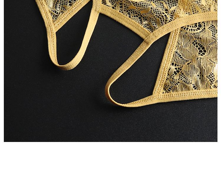 Sexy Women's Seamless Transparent Lace Low Waist Plus Size Crotchless Hollow Out Easy Wear Triangle Panties Womenswear Bridal