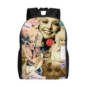 Dolly Parton Backpack - Fashionable single-layer, perfect for school and short trips, hand washable, student backpack