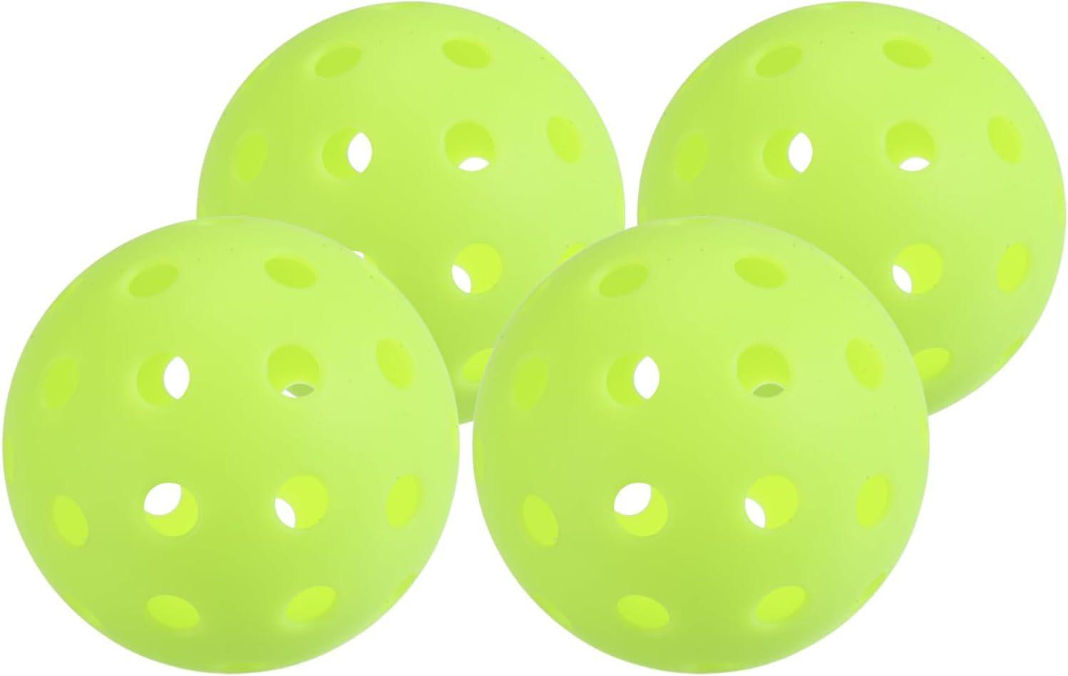 Pickleballs 40 holes, fluorescent glow-in-the-dark pickleballs, high elasticity, for night training