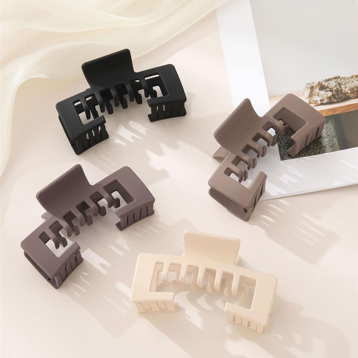 AWAYTR 4Pack Hat-Friendly Claw Clips for Baseball Caps Trucker Hat Hair Clips for Women Hair Claws Clips for Thick Hair Hat Hairstyles Gifts Hair Accessories