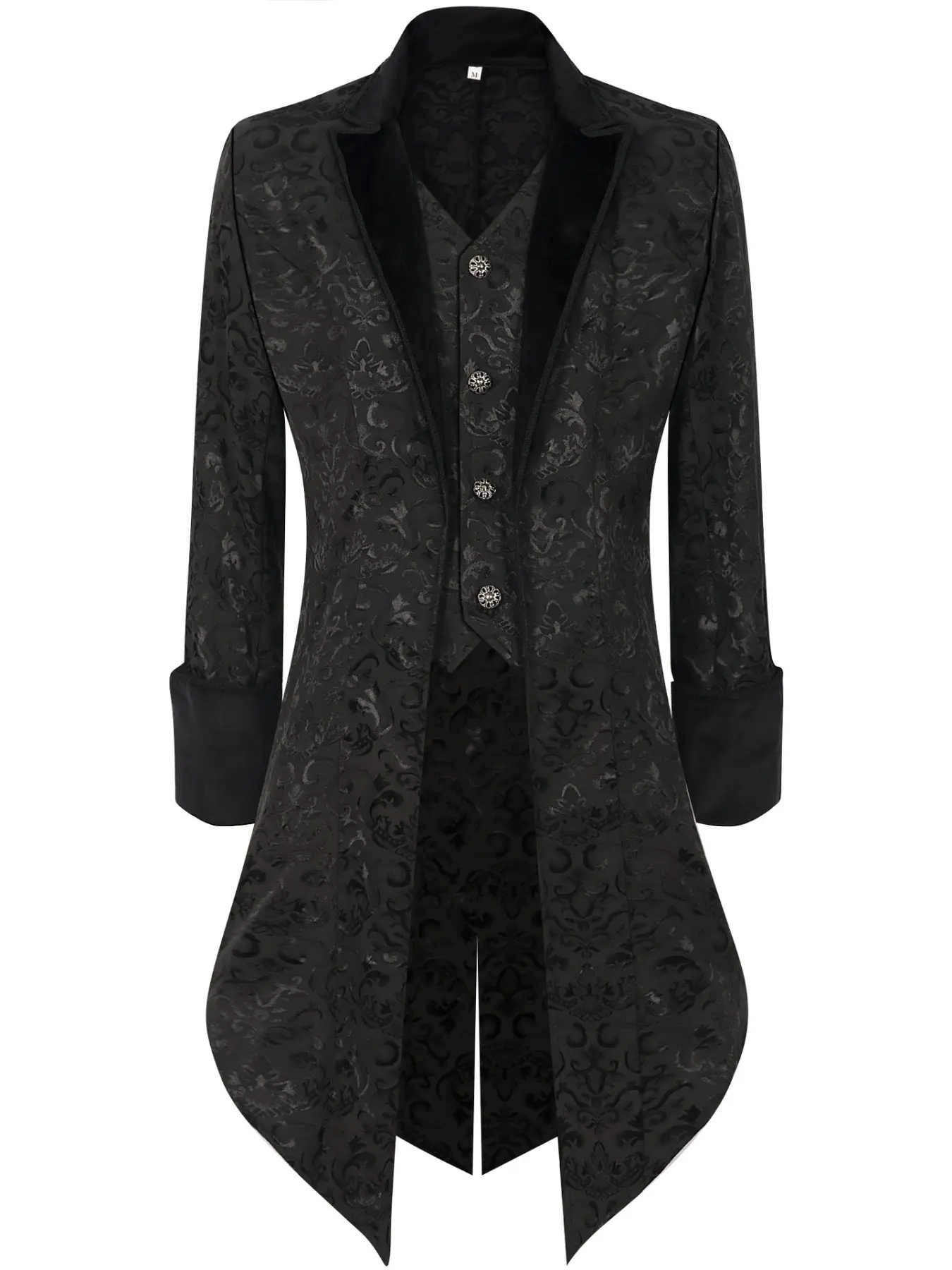 New European and American Men's Steam Punk Retro Tailcoat Jacket, Gothic Victorian Frock Coat, Vintage Style Outerwear