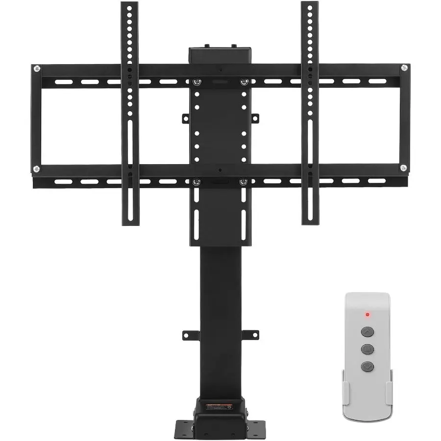 VEVOR Motor Lift TV Stand with Swivel, 28.74-68.11 in Height Adjustable, Remote Controlled, 154 Lbs Capacity, 30° Left/Right Manual Swivel, Fits 32-70 in TVs