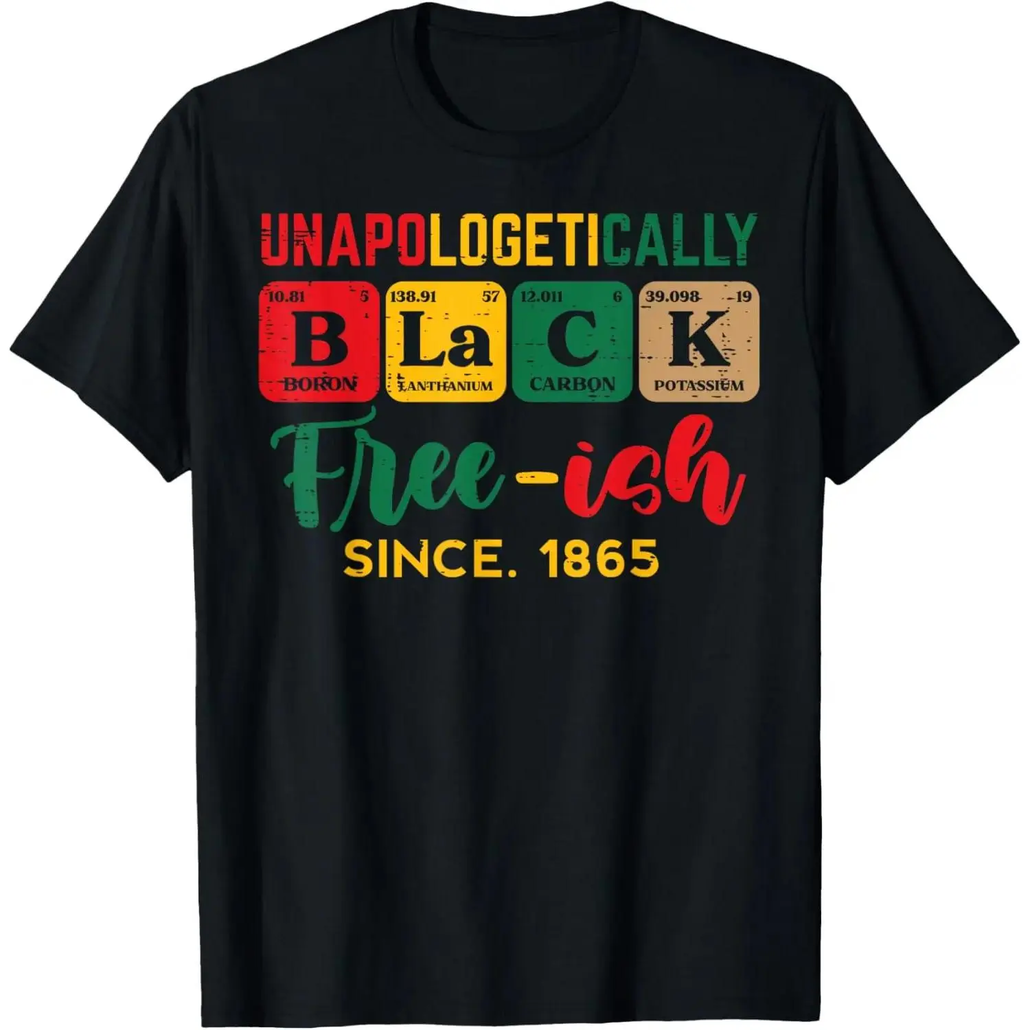 Juneteenth Unapologetically Black Graphic Short-Sleeve Breathable Sports Top, Menswear Casual T-Shirt for Men, Tops, Shortsleeve