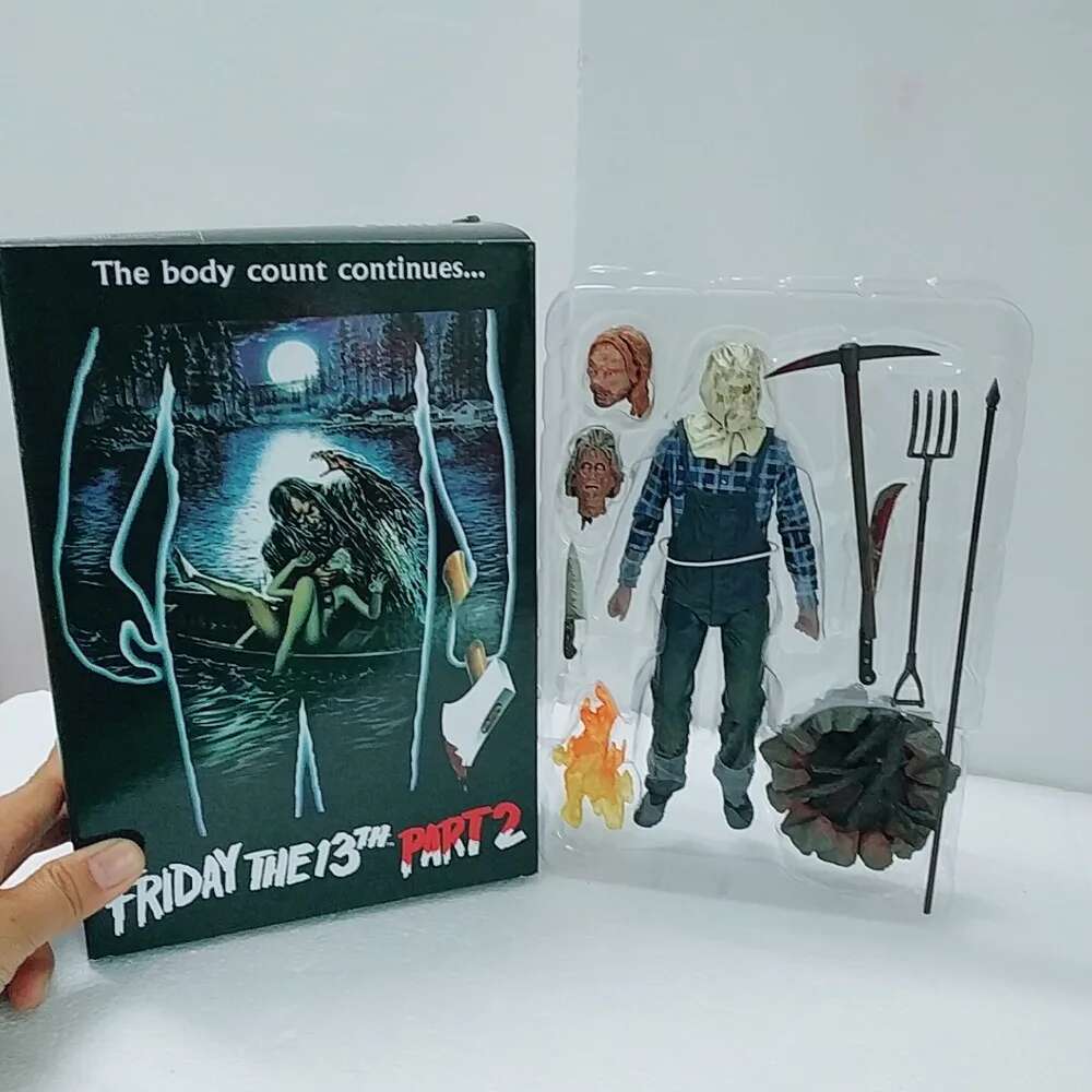 The 13th Figure Toys NECA Friday Freddy Jason Voorhees Blood Action Figure Jason Collectible Model Christmas Halloween Gifts