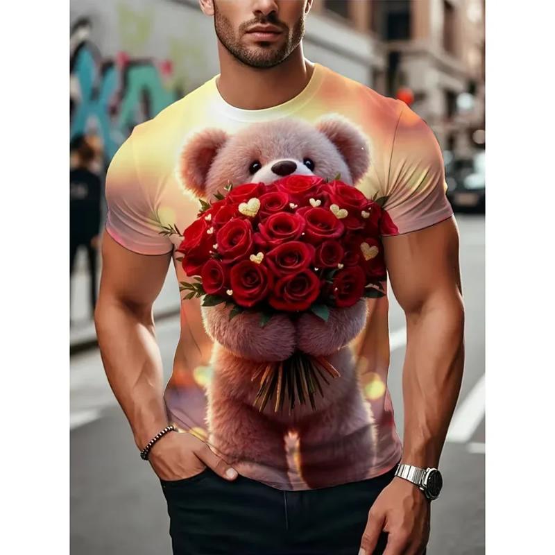 Kyn Apparel Men's Clothes Personality  Round Neck T Shirts