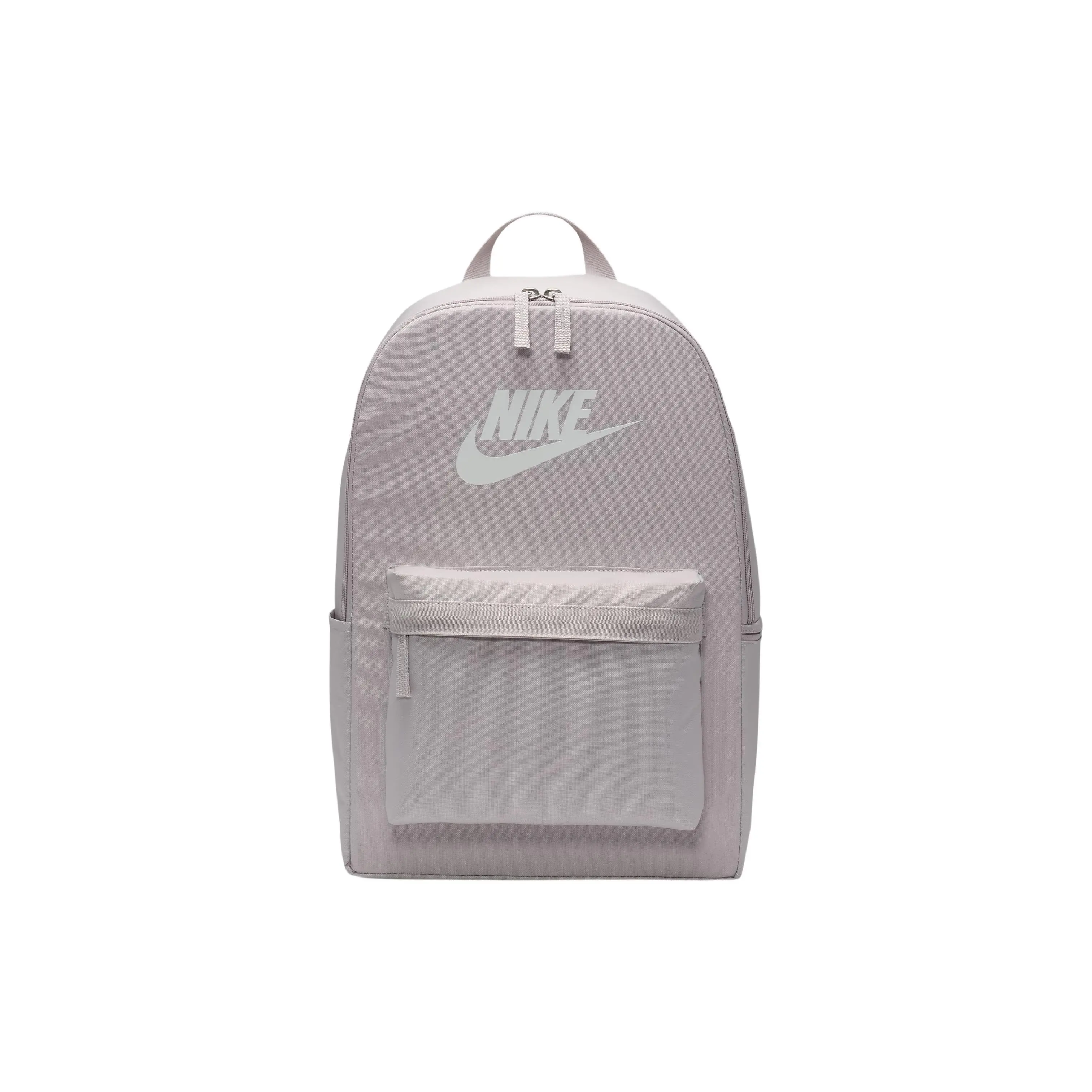 Nike Heritage Logo Polyester Backpack for Men and Women – Platinum Purple and Summit White