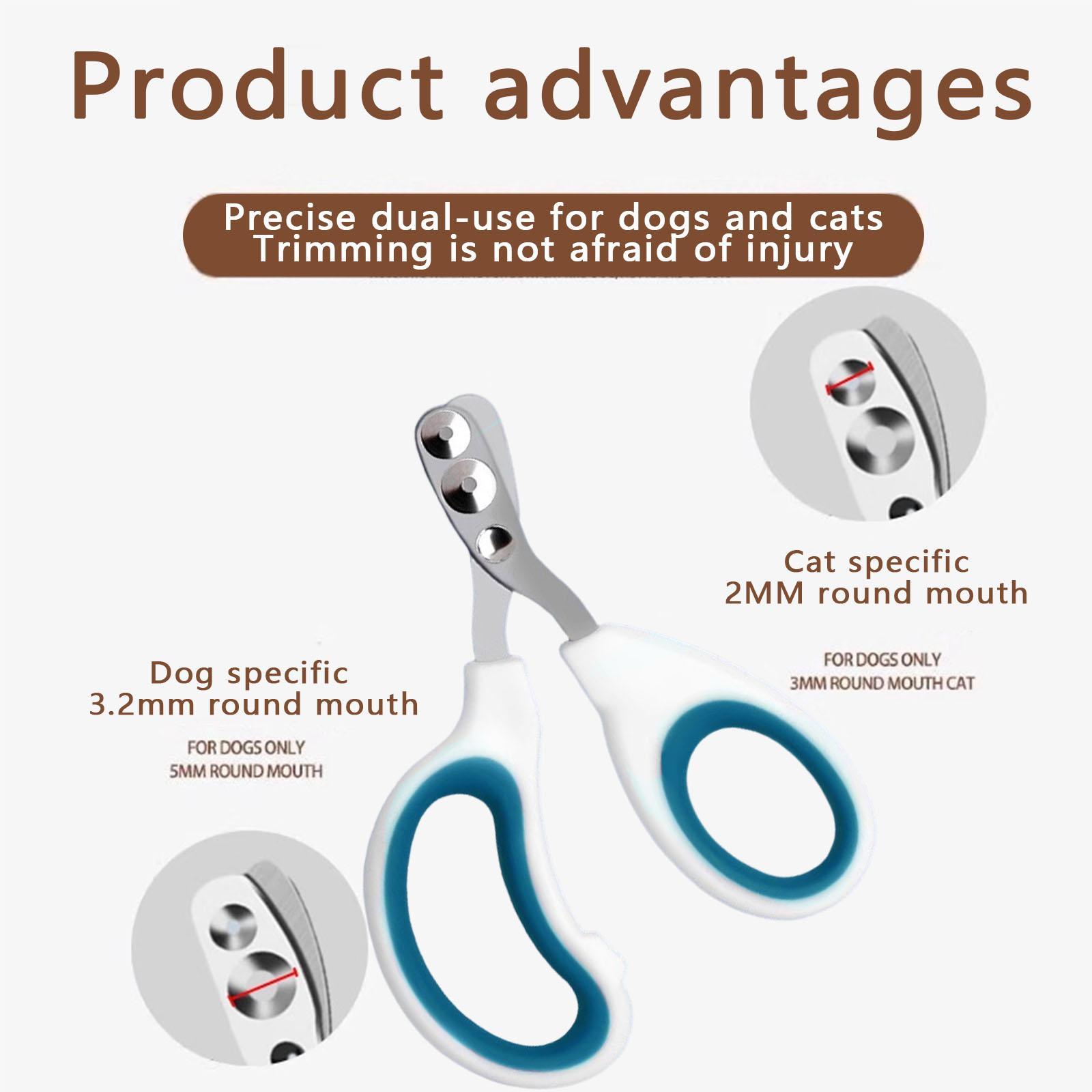 Pet Nail Clipper, Professional Stainless Steel Nail Clipper for Cats, Kittens, Hamster, Rabbits, Birds, & Small Breed Animals Claw Trimmer