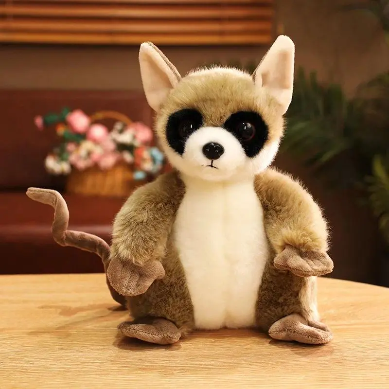 1Pc 24cm Big Eyed Lemur Plush Toy Cute Animal Toy Birthday Xmas Gift