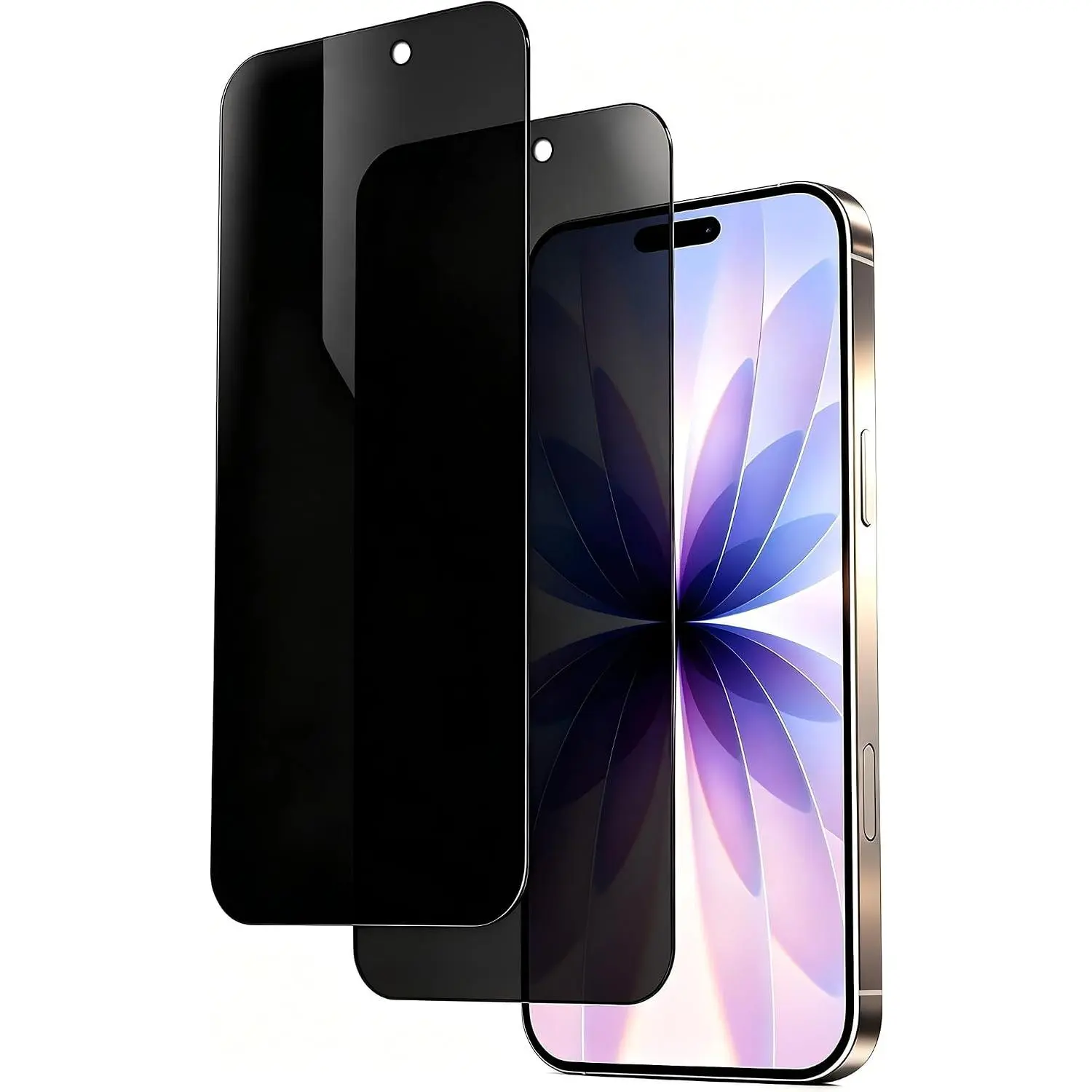 for  17  Screen Protector 6.3 inch Tempered Glass 28° Anti-Spy Private Anti Blue Light Full Coverage  Easy Install Frame 2 Pack