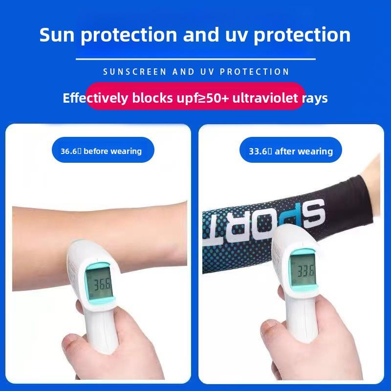 New ice sleeve summer sunscreen artifact men's and women's driving cycling sleeves arm guard ice silk sleeves