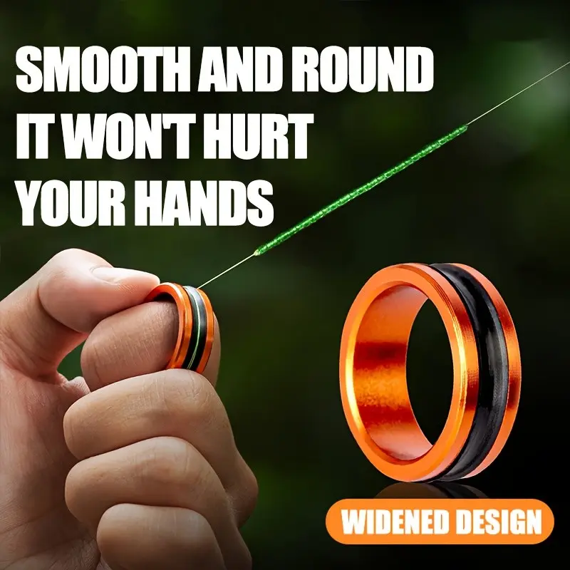 Aluminum Alloy Ring Line Puller, Non-Slip Tightening Ring, Fishing Line Knotter, Hand Protector Tool, 1pc Ring Line Puller, Portable Fishing Tool