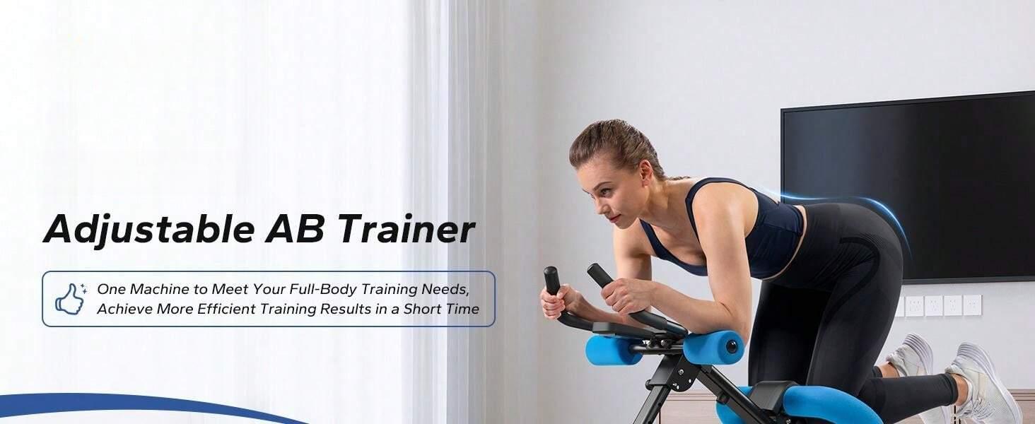 Adjustable Ab Exercise Machine - Foldable Knee Support| No Gym Home Core Workout six pack abs trainer Adjustable Ab Exercise Machine - Foldable Knee Support| No Gym Home Core Workout six pack abs trainer