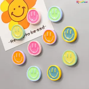 10 Pcs Random Color Smiling Face Fridge Magnets, Cute Mini Whiteboard Magnets, Decorative Magnetic Ornaments, Multi-purpose Magnets for Refrigerator & Whiteboard, Lovely Summer Gift and Daily Home Accessory