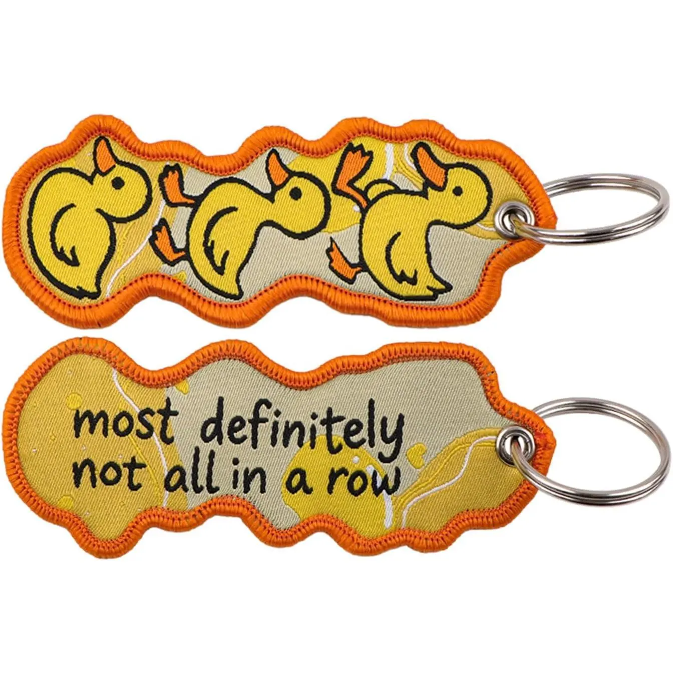 2 Pack Cute Woven Fabric   Tag – Suitable for School, Office, , ,  & Backpacks
