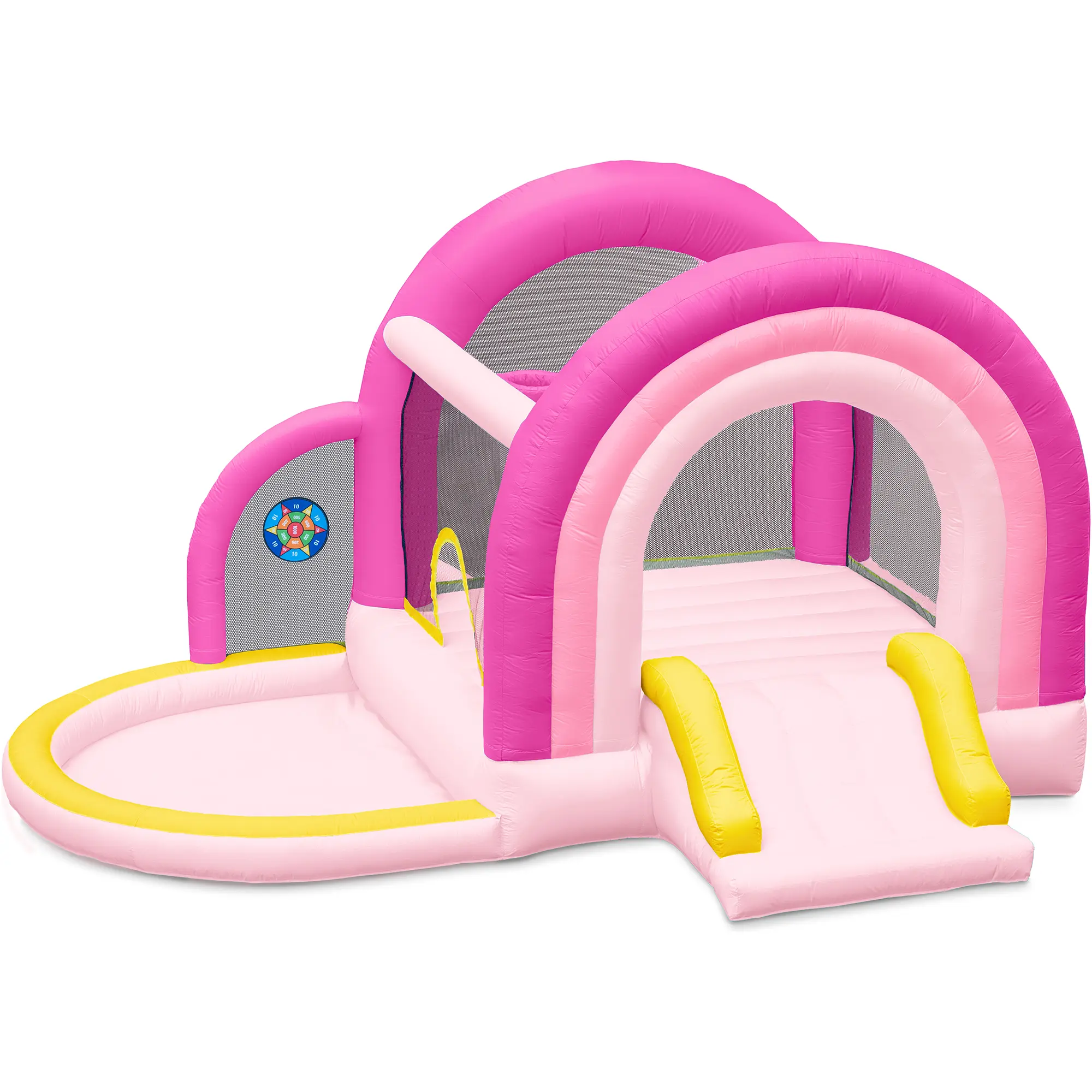 Outfunny Inflatable Bounce House with Slide, Indoor & Outdoor Bounce House Bounce Castle for Kids
