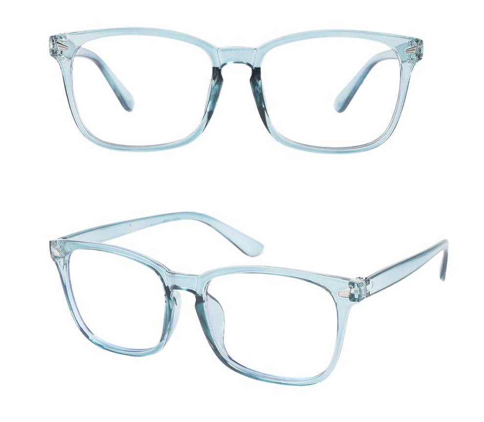 Blue Light Blocking Glasses Square Eyeglasses Frame Anti Blue Ray Computer Game Glasses
