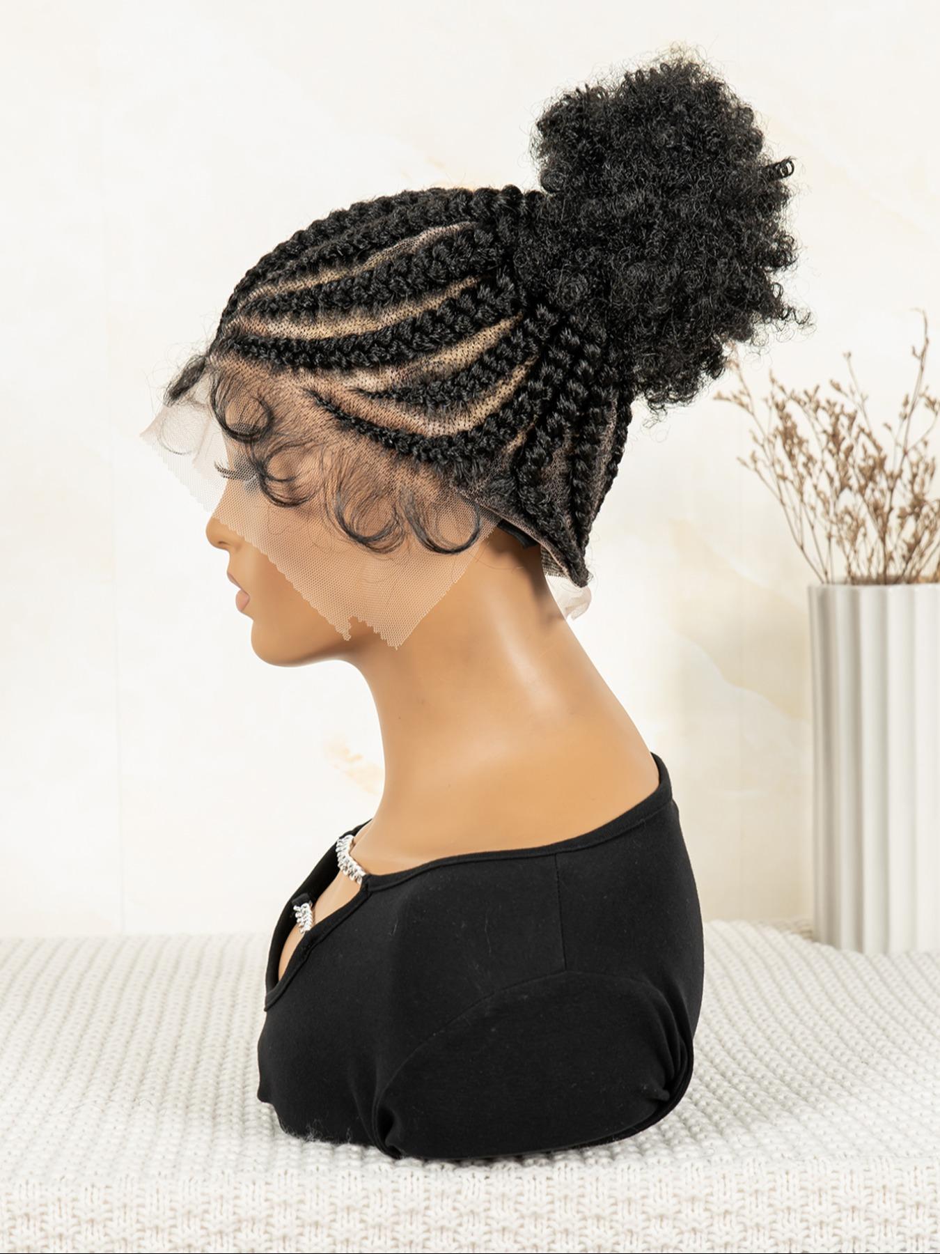 Women's Medium Length Synthetic Hair, Coily Texture, Comfortable & Stylish Design, All Season Wear, Easy to Style, Glueless Lace Wig
