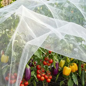 4FT x 10FT Garden Netting Ultra Fine Mesh Netting Plant Cover Insect Bird Netting Barrier for Garden Row Cover for Raised Beds/Greenhouse Vegetables Fruits Flowers Trees