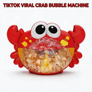 Kids Bubble Bath Machine Fun Bubble Maker Toy Bathtime Playtime Safe Durable Portable Bubbler for Bathroom Entertainment