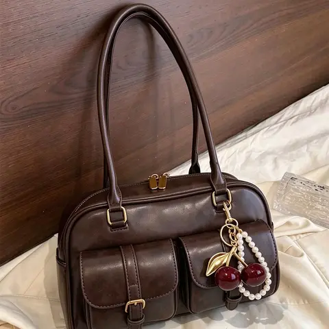 Fashionable and avant-garde women's shoulder bags, Fashion Shoulder Style, for autumn and winter 2026, personalized and niche women's bags, elegant and exquisite women's shoulder bags, suitable for shopping, dating, parties, commuting to work, etc