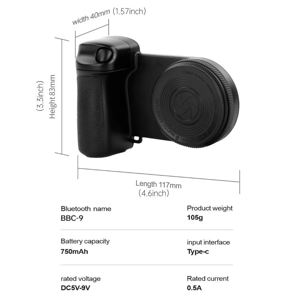 Magnetic Selfie Handle, USB Rechargeable Phone Selfie Handle with, Adjustable Camera Stabilizer for iPhone & Android, Selfie Ring Light, Smartphone Camera Accessories