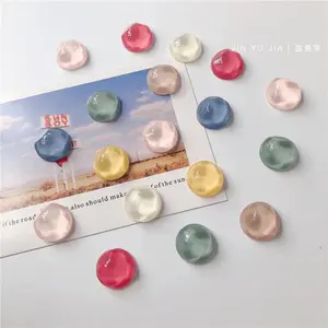 Circular Magnetic Buckle Refrigerator Magnet Hole Plate Photo Magnet Decoration Magnet