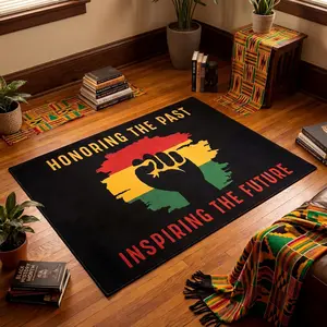 Juneteenth Gift for African- American Non Slip Door Mat Juneteenth Independence Day Welcome Mat Decoration for Freedom Day Entrance Home Bedroom Bathroom Kitchen Party