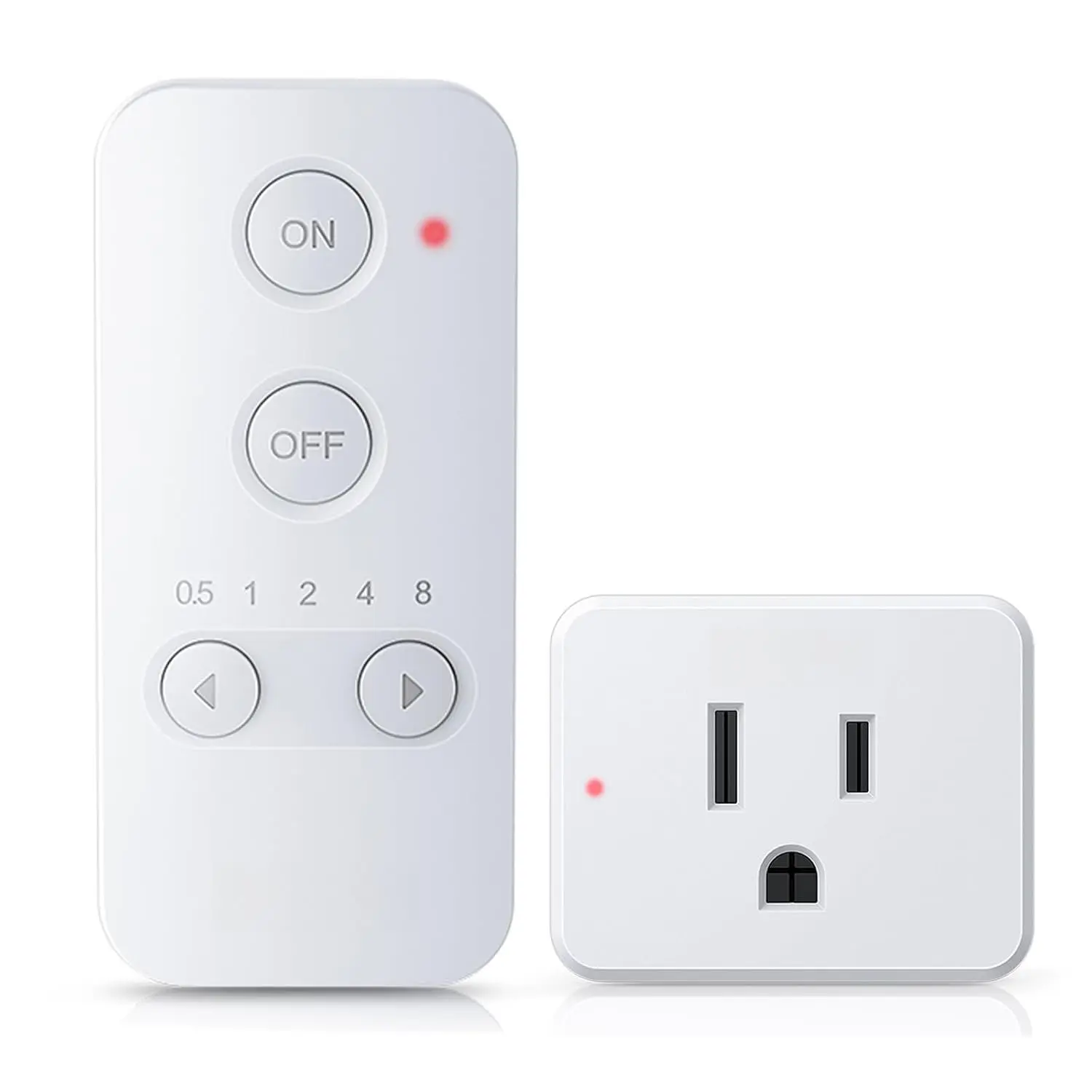 Remote Control Outlet Plug, Timer Outlet with Remote, 500ft Range  Remote Light , 15A/1500W Timer Plug, Remote Plug in  Off , 4000V Anti-Surge, Light Control for Bedroom